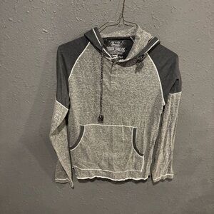 Men's Gray Broken Threads Hooded Sweatshirt